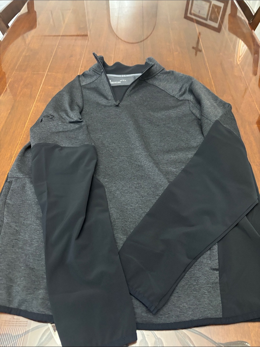 Under Armour Charcoal & Black Quarter-Zip Performance Jacket
